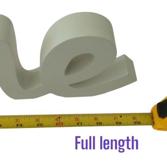 HOME Decor Figure Large Heavy Diecut Beach House Wooden Cutout Cursive Letter. - Picture 3 of 16